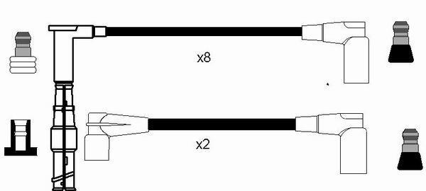 Juego de cables de encendido NGK 0747