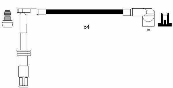 Jeu de câble d'allumage (Faisceau d'allumage) NGK 8597