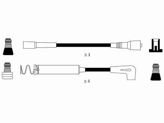 Juego de cables de encendido NGK 0828