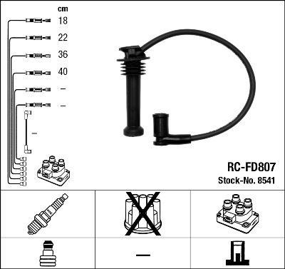 Juego de cables de encendido NGK ref. 8541