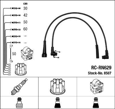 Juego de cables de encendido NGK ref. 8507
