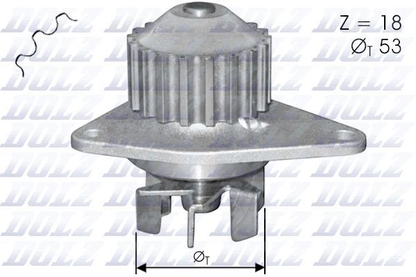 Bomba de agua (Bomba liquido refrigerante) DOLZ ref. C114