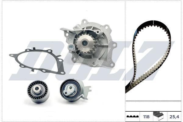 Bomba de agua + kit correa distribución DOLZ ref. KD163