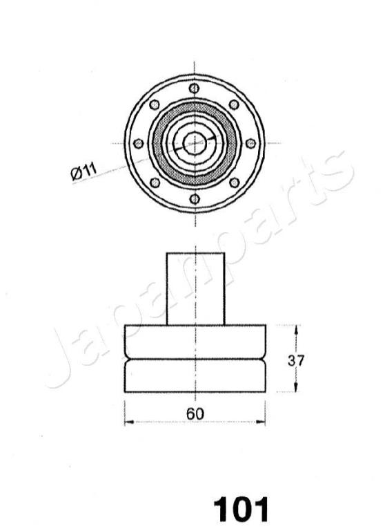 Tendeur de courroie de distribution JAPANPARTS ref. BE-101