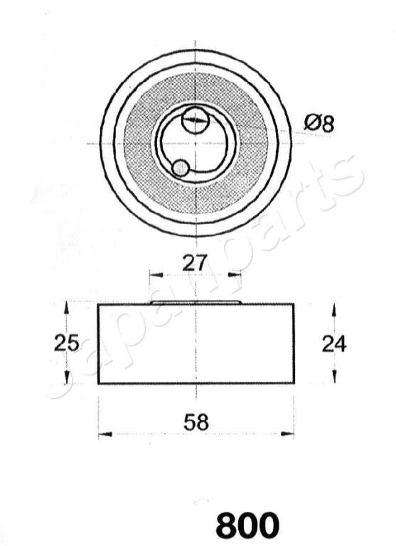 Tendeur de courroie de distribution JAPANPARTS ref. BE-800