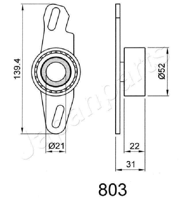 Tendeur de courroie de distribution JAPANPARTS ref. BE-803