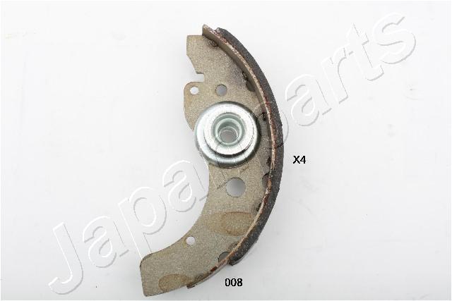 Jeu de 4 mâchoires de frein (Garniture de frein à tambour) JAPANPARTS ref. GF-008AF