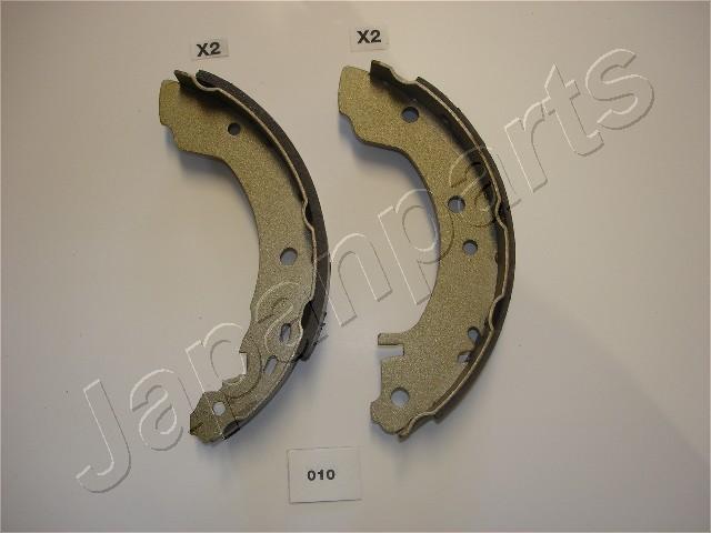Jeu de 4 mâchoires de frein (Garniture de frein à tambour) JAPANPARTS ref. GF-010AF
