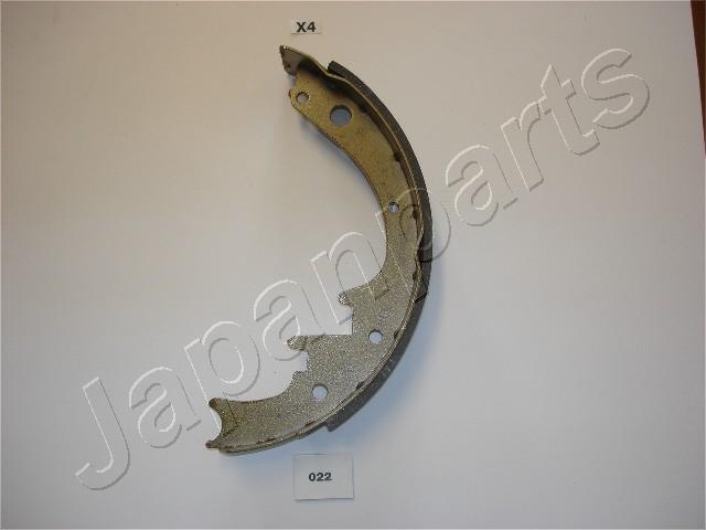 Jeu de 4 mâchoires de frein (Garniture de frein à tambour) JAPANPARTS ref. GF-022AF