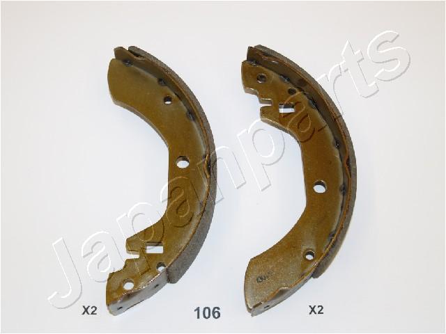 Jeu de 4 mâchoires de frein (Garniture de frein à tambour) JAPANPARTS ref. GF-106AF