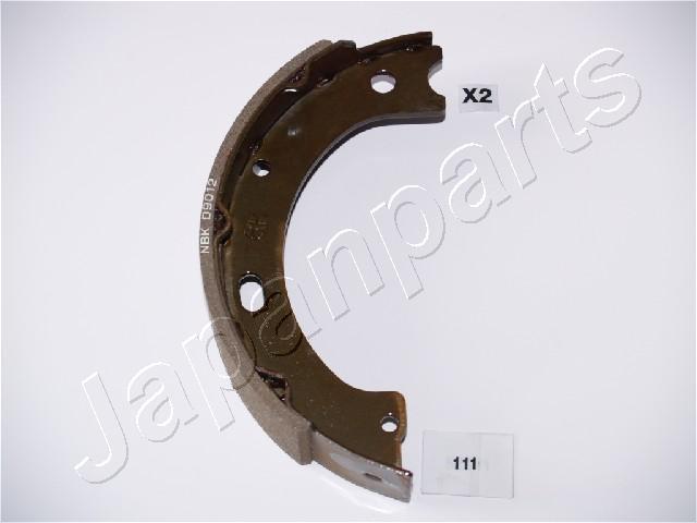 Jeu de 4 mâchoires de frein (Garniture de frein à tambour) JAPANPARTS ref. GF-111AF