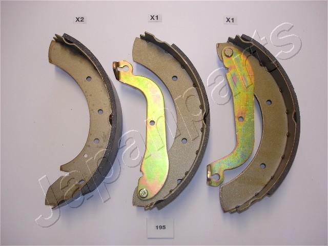 Jeu de 4 mâchoires de frein (Garniture de frein à tambour) JAPANPARTS ref. GF-195AF