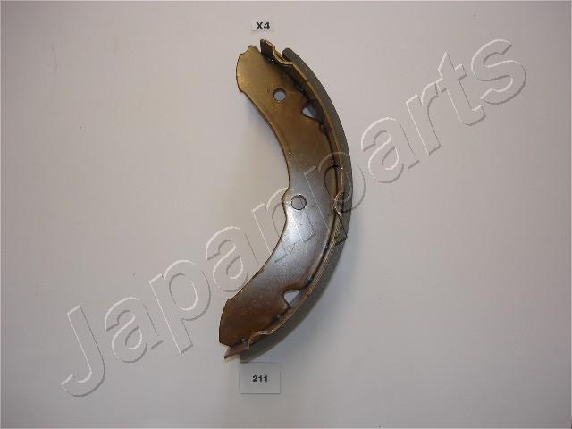 Jeu de 4 mâchoires de frein (Garniture de frein à tambour) JAPANPARTS ref. GF-211AF