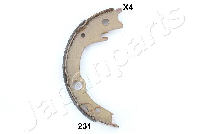 Jeu de mâchoires de frein à main (Mâchoire de frein à main) JAPANPARTS ref. GF-231AF