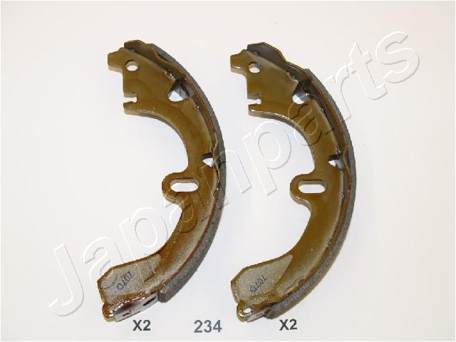 Jeu de 4 mâchoires de frein (Garniture de frein à tambour) JAPANPARTS ref. GF-234AF