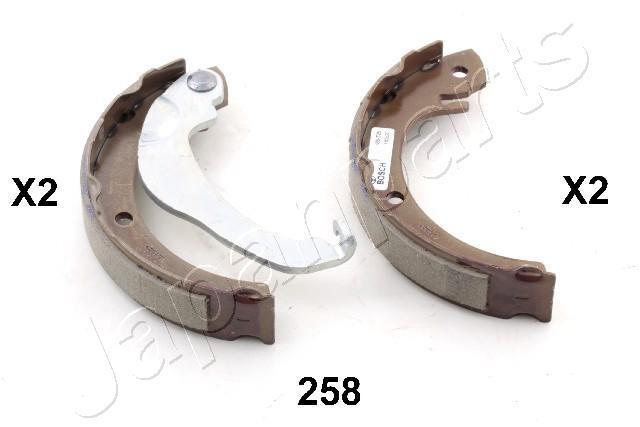 Jeu de mâchoires de frein à main (Mâchoire de frein à main) JAPANPARTS ref. GF-258AF