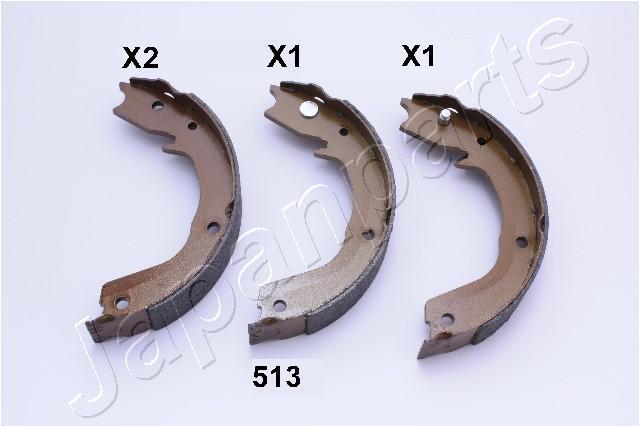 Jeu de mâchoires de frein à main (Mâchoire de frein à main) JAPANPARTS ref. GF-513AF