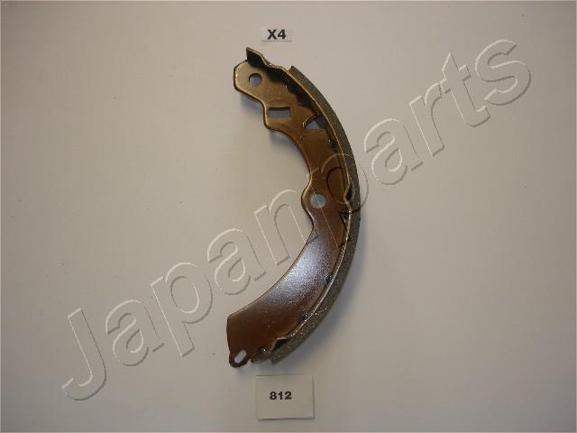 Jeu de 4 mâchoires de frein (Garniture de frein à tambour) JAPANPARTS ref. GF-812AF