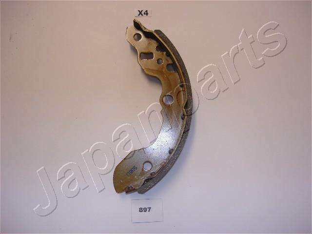 Jeu de 4 mâchoires de frein (Garniture de frein à tambour) JAPANPARTS ref. GF-897AF