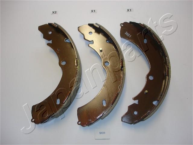 Jeu de 4 mâchoires de frein (Garniture de frein à tambour) JAPANPARTS ref. GF-900AF