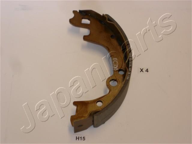 Jeu de 4 mâchoires de frein (Garniture de frein à tambour) JAPANPARTS ref. GF-H15AF