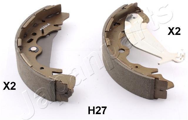 Jeu de 4 mâchoires de frein (Garniture de frein à tambour) JAPANPARTS ref. GF-H27AF