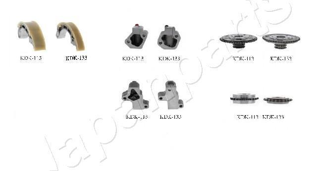 Jeu de distribution à chaînes (Kit chaîne de distribution) JAPANPARTS ref. KDK-113