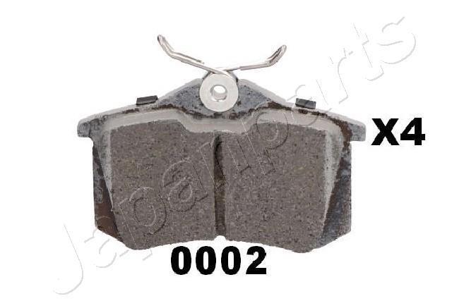 Jeu de 4 plaquettes de frein JAPANPARTS PP-0002AF
