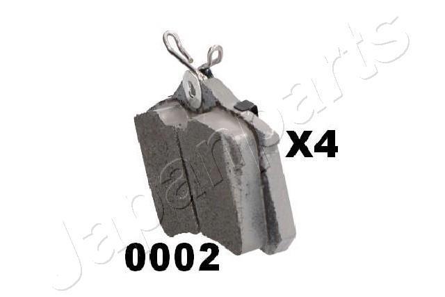 Jeu de 4 plaquettes de frein JAPANPARTS PP-0002AF