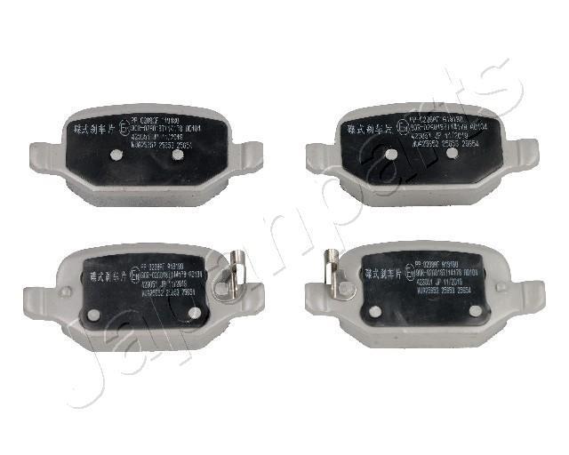 Jeu de 4 plaquettes de frein JAPANPARTS PP-0208AF