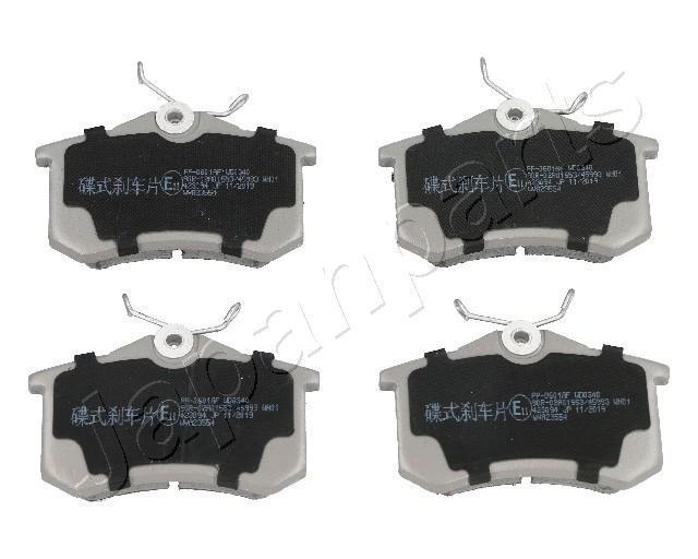 Jeu de 4 plaquettes de frein JAPANPARTS PP-0901AF