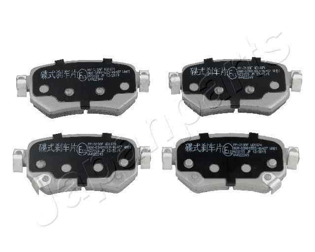 Jeu de 4 plaquettes de frein JAPANPARTS PP-319AF