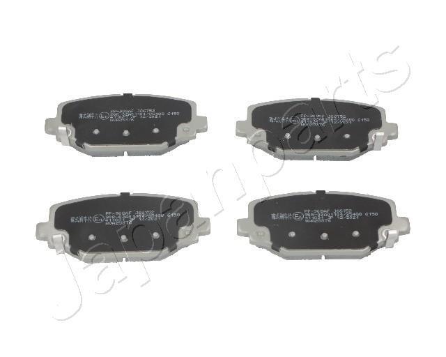 Jeu de 4 plaquettes de frein JAPANPARTS ref. PP-908AF