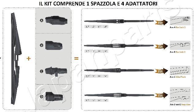 Limpiaparabrisas (Escobillas) JAPANPARTS ref. SS-X35R