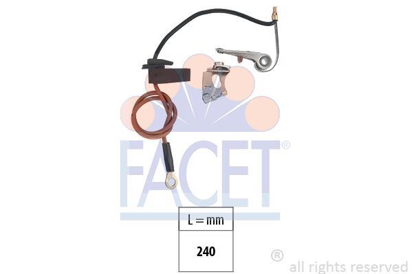 Jeu de contacts, distributeur d'allumage (Rupteurs) FACET ref. 1.3691/2