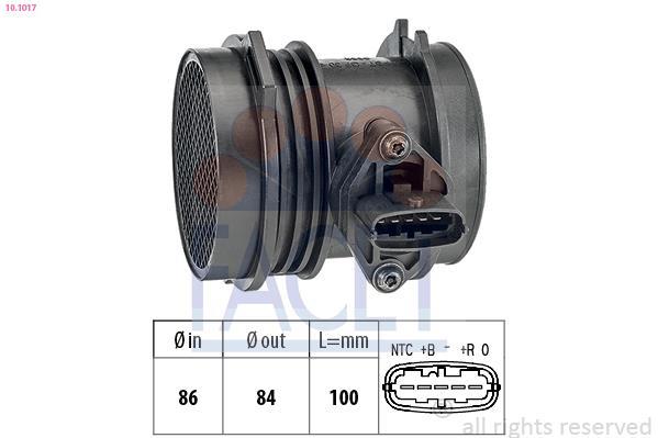 Débitmètre de masse d'air FACET ref. 10.1017