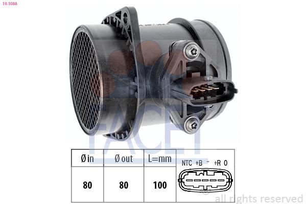 Débitmètre de masse d'air FACET ref. 10.1088