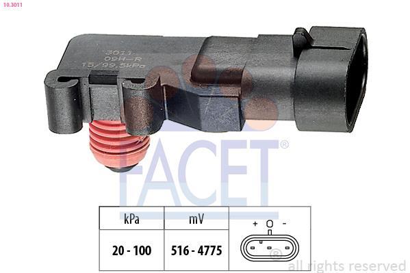 Sensor, presión colector de admisión FACET ref. 10.3011