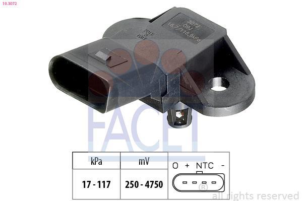 Sensor de pressão de admissão FACET ref. 10.3072