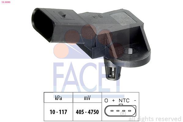 Sensor de pressão de admissão FACET ref. 10.3090