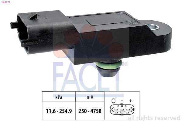 Sensor de pressão de admissão FACET ref. 10.3173
