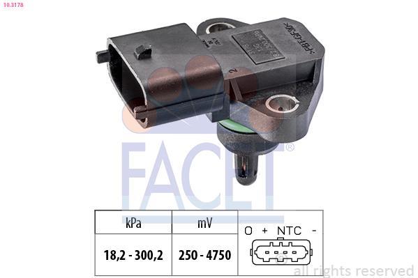 Sensor de pressão de admissão FACET ref. 10.3178