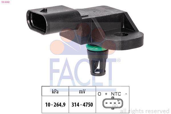 Sensor de pressão de admissão FACET ref. 10.3242