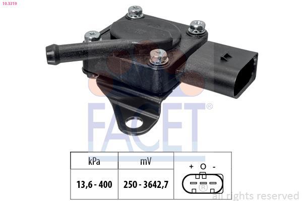 Sensor de pressão de gas de escape FACET ref. 10.3319