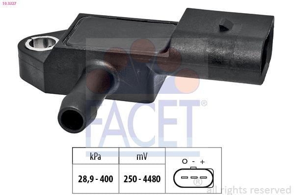 Sensor de pressão de gas de escape FACET ref. 10.3327