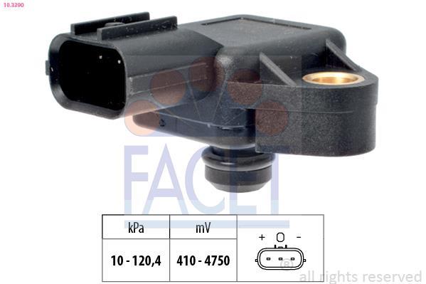 Sensor de pressão barométrica, adaptação à altitude FACET ref. 10.3390