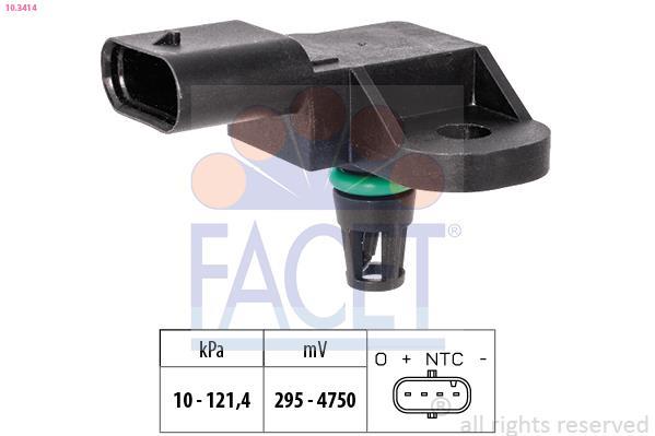 Sensor, presión colector de admisión FACET ref. 10.3414