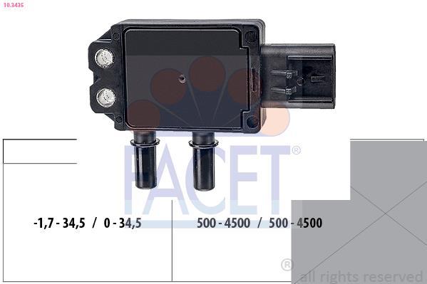 Sensor de pressão de gas de escape FACET ref. 10.3435