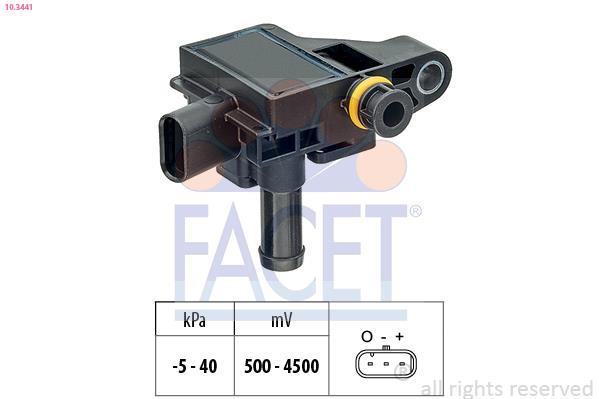 Sensor de pressão de gas de escape FACET ref. 10.3441