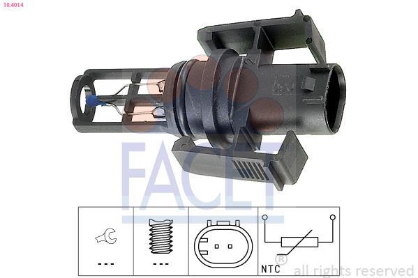 Sensor, temperatura del aire de admisión FACET ref. 10.4014